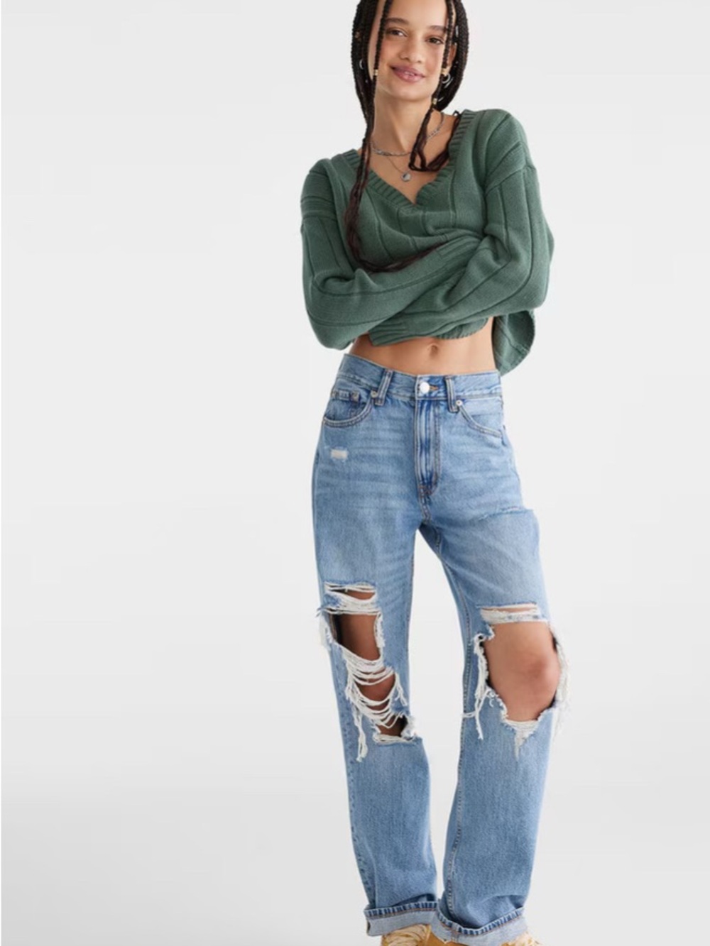 Aeropostale High Rise Baggy Jeans